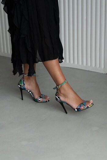 sovrana Heeled Shoes Rainbow Snake
