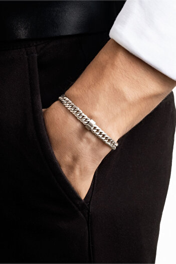So CHIC... Örgü Model Erkek Çelik Bileklik