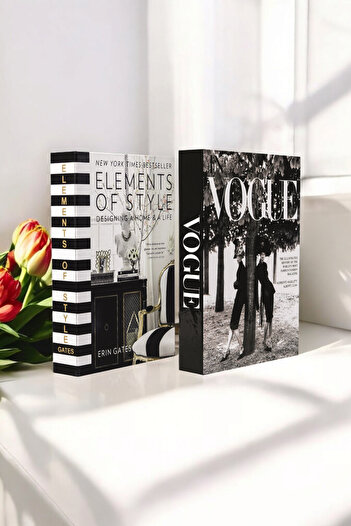 irayhomedecor Декоративна книжкова коробка з 2 частин Element & Vogue Women