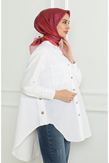 sefamerve Brick Color Karaca Crystal Scarf - 81053-17