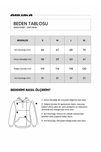 ablukaonline Сірий оверсайз чоловічий світшот - з принтом