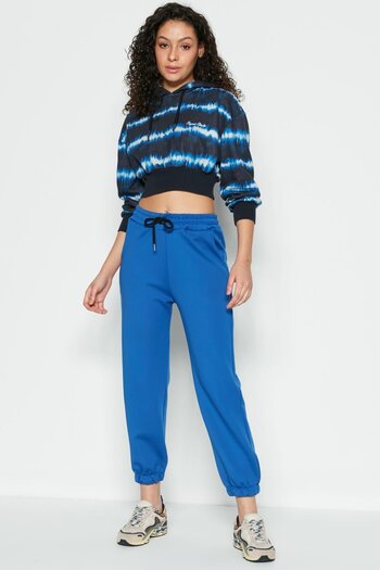 C&City Jogger Elastic Sports Sweatpants 806 Sax