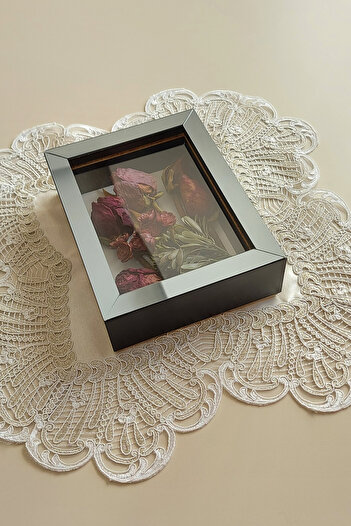 Verda Çerçeve 15x20x5 cm New Fashion Flower Memory Frame - Deep Rose Box