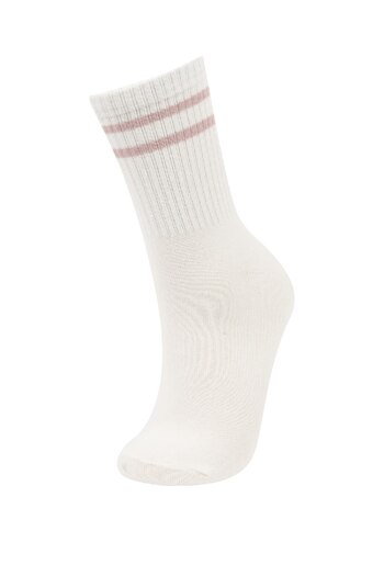 DeFacto Women's 3-Piece Cotton Long Socks C6456Axns