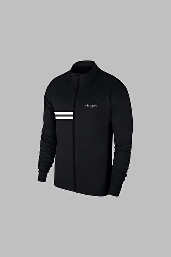 POSEIDON STORM Νέα σειρά Plus Size Ανδρικό Μαύρο Προσαρμοσμένο Supra Χτενισμένο Βαμβακερό Ύφασμα Άνετο Σετ πεζοπορίας και τζόκινγκ δύο τεμαχίων με τσέπες