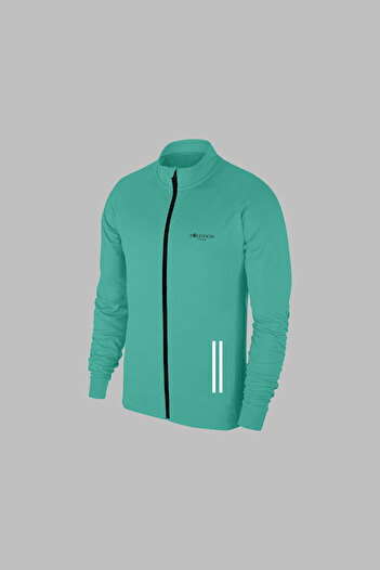 POSEIDON STORM New Series Men's Water Green Supra Combed Fabric Casual Two-Piece Tracksuit Set with Pockets S-3Xl