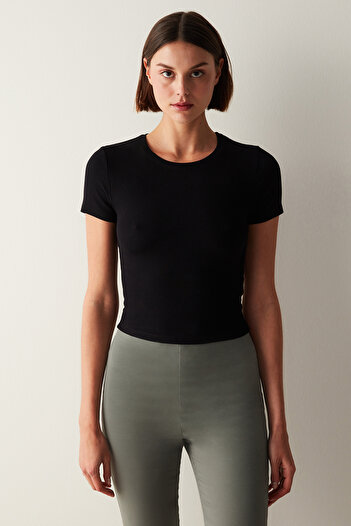 Penti Black Crew Neck Slim Fit T-Shirt