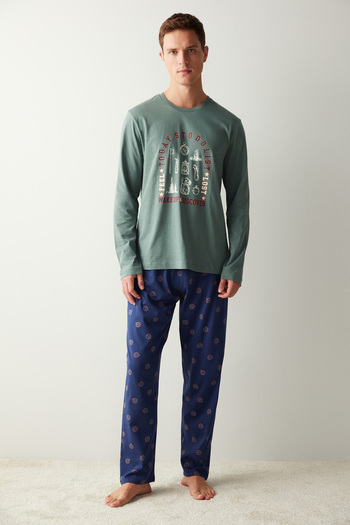 Penti Σετ Πιτζάμες Lost Trousers Navy Blue