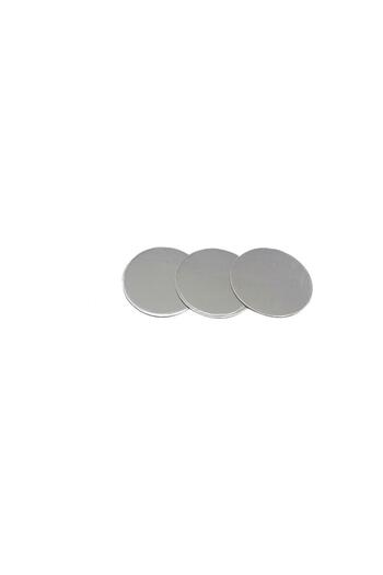 Pastaland Pie Tissue / Pastry Base Silver Flat Edge Thick Round 22 cm 10 Pieces