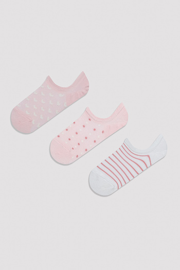 Penti Pinky Heart 3-pack Sneaker Socks