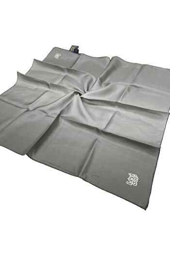 Levidor Twill Silk Scarf - Gradient - Smoked Gray