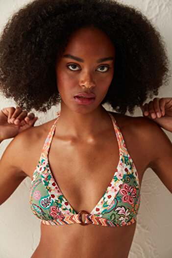 Penti Multicolored Bianca Triangle Bikini Top
