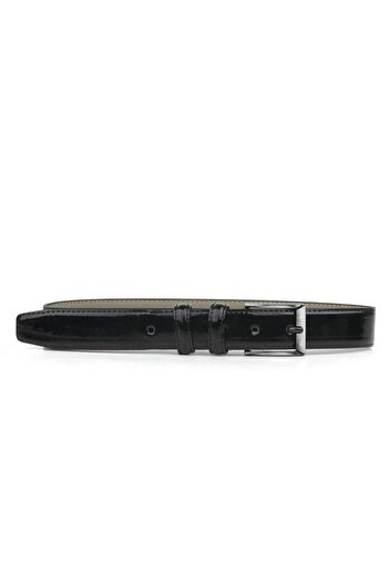 Rakerplus Μαύρη λουστρίνι 3,5cm Ζώνη για αγόρι (85-110cm)