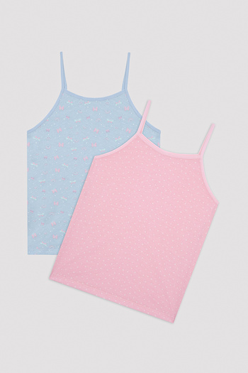 Penti Girl's Butterfly Dance Multicolored 2-Piece Undershirt