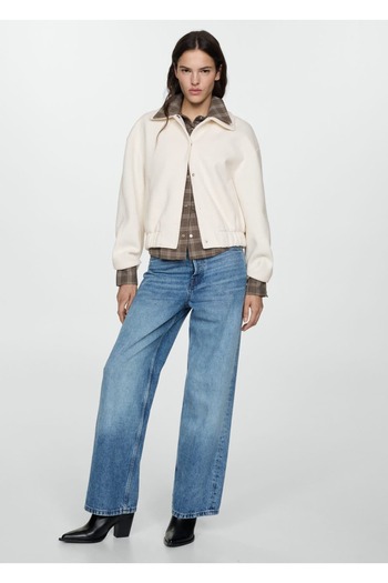 MANGO Woman Knitwear Jacket with Pockets