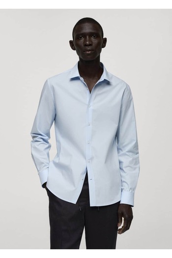 MANGO Man Regular Cut 100% Cotton Shirt