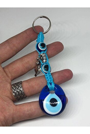 Hasyılmaz Evil Eye Beaded Keychain - Colorful String Evil Eye Beaded Keychain