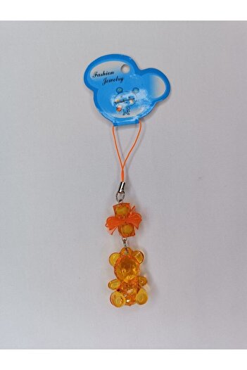 Hasyılmaz Orange Jelly Bear Phone Strap - Bag Wallet 005