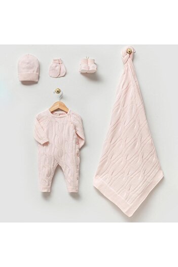 Nipperland Pontecorno Pink 5-Piece Knitwear Set