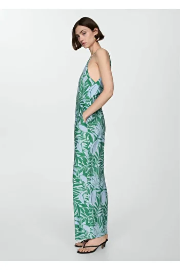 MANGO Woman Jumpsuit with Flowers