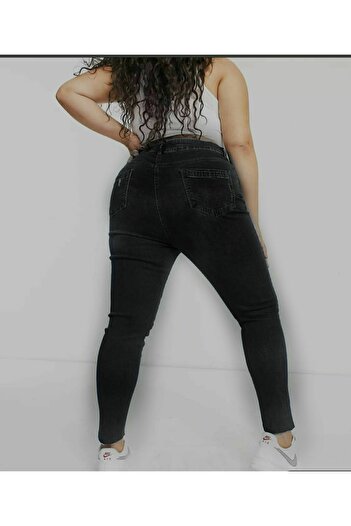 Trn JNS Anthracite Claws Plus Size Σφιχτό τζιν (κοκαλιάρικο)