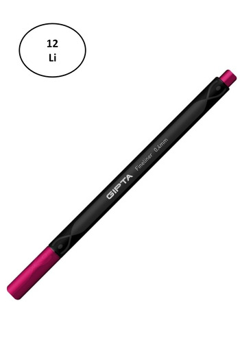 im kırtasiye Gıpta Fineliner Pen 0,4 Mm Claret Red K600014 12 pcs