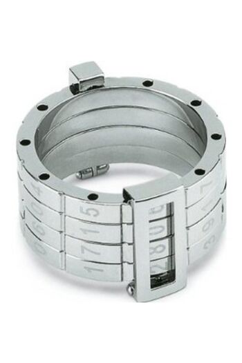 vogutima Swatch Model Date Steel Wedding Ring - White V Black Color - Sweetheart - Wife - Ring