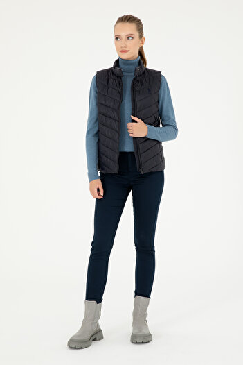 U.S. Polo Assn. Kadın Lacivert Yelek 50292675-VR033