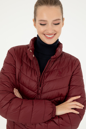 U.S. Polo Assn. Women's Burgundy Coat 50292657 -Vr014
