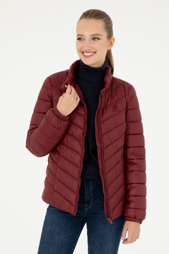 U.S. Polo Assn. Women's Burgundy Coat 50292657 -Vr014