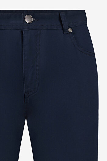 W Collection Koyu Lacivert Beş Cepli Spor Pantolon