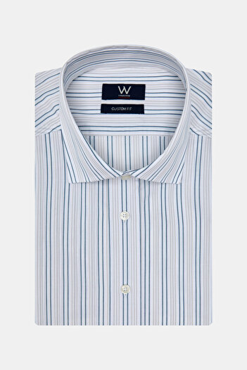 W Collection Yeşil Bej Gömlek