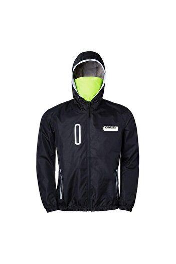 Prosev Motorcycle Protected Raincoat Ripstop Polyamide Membrane Fabric Stopwater Corta Vento Raincoat Black
