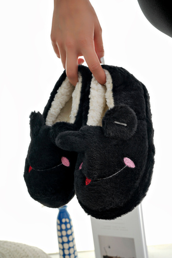 StWenn Women's Slippers Plush Slippers Home Flats House Slippers