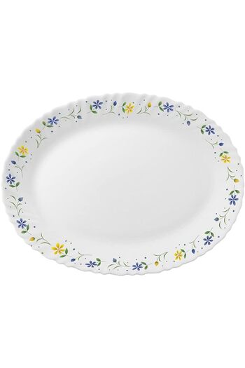 ORCHID 13" OPALWARE TWILIGHT OVAL PLATTER