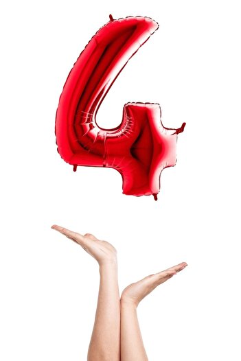 TURKUAZ PARTY Foil Balloon - Red Set of 16 - Pack of 4