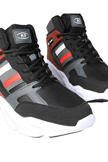 M.P. 232-1014 Men's Black-Burgundy (40-44) Basketball Shoes