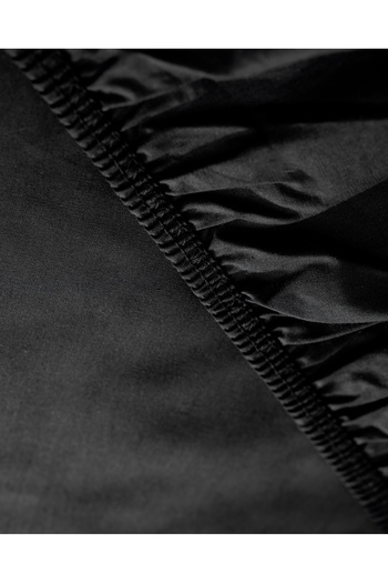 Madame Coco Manon Double 100% Cotton Ranforce Elastic Sheet - Black