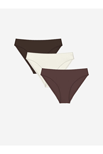 LC Waikiki Chiloți bikini uni pentru femei Lcw, pachet de 3