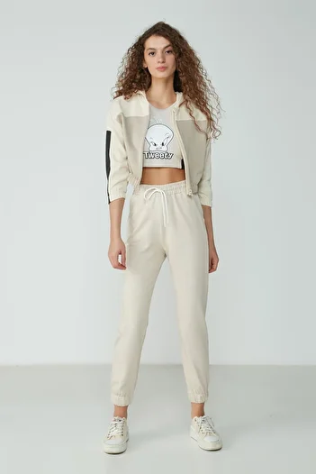 C&City Basic Jogger Sweatpants 734 Stone
