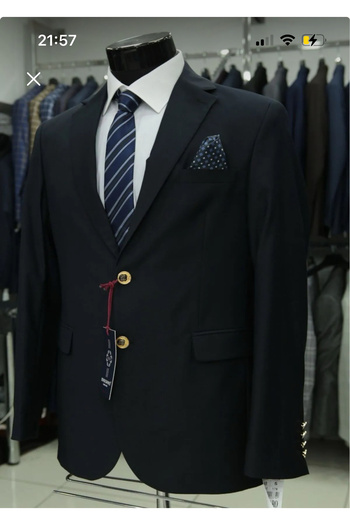 MASSARO Blazer Metal Button Men's Jacket