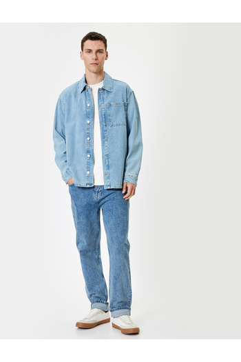 Koton Normál derekú 90-es évek Straight Fit farmernadrágja - Korban Jean