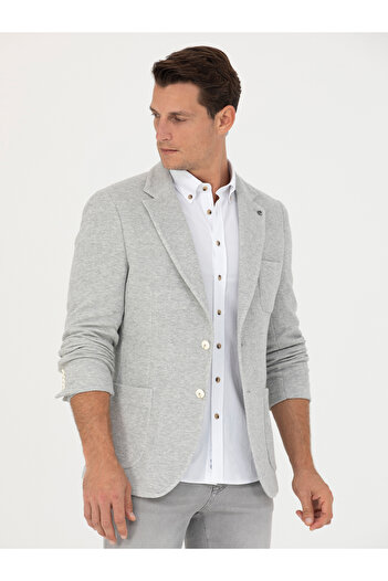 Cacharel Gri Slim Fit Spor Ceket 50264750-VR024