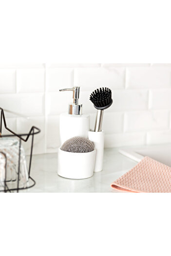 Madame Coco Trayer Brushed Liquid Soap Dispenser