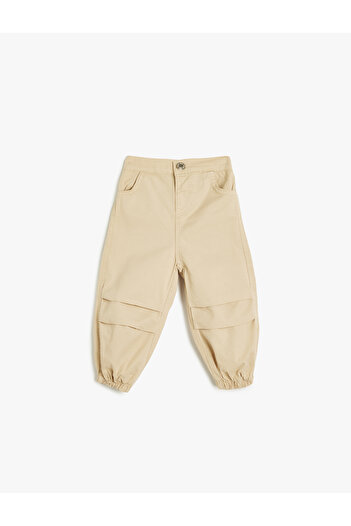 Koton Cotton Parachute Jogger Pants - Pocketed