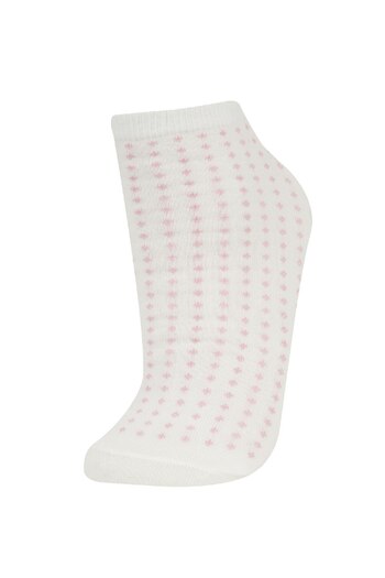 DeFacto Women's 5-Piece Cotton Booties Socks C6449Axns