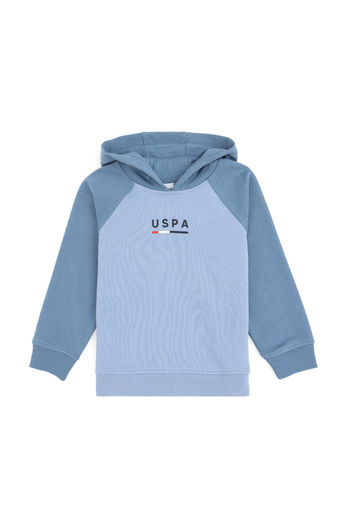 U.S. Polo Assn. Erkek Çocuk Açık Mavi Kapüşonlu Sweatshirt 50293495-VR003