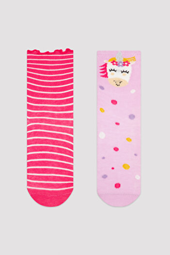 Penti Multicolored Girl's 2-Piece Socks