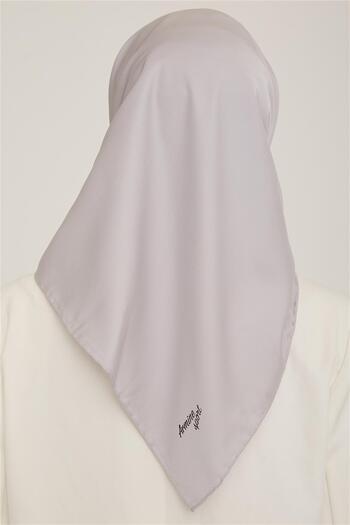 Armine Ασημί Twill Απλό Κασκόλ - 766