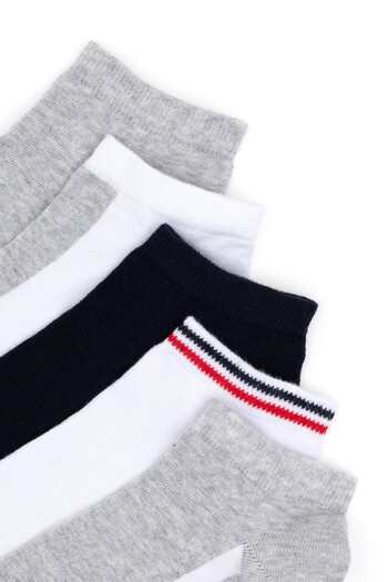 U.S. Polo Assn. Men's Gray Melange Socks 50289081-Vr086